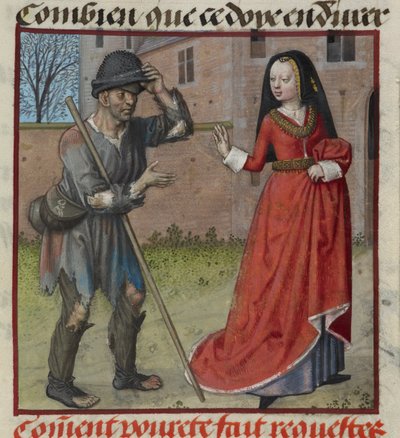 Detail (Pauvrete begging from Richesse, from 