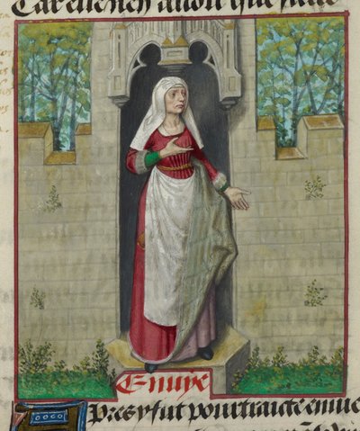 Detail of a miniature of the allegorical figure of Avarice (detail) by Unknown artist