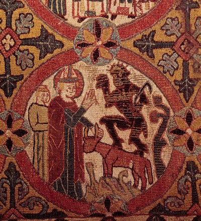Detail of an Embroidery Depicting the Temptation of Saint Martin by Unknown artist