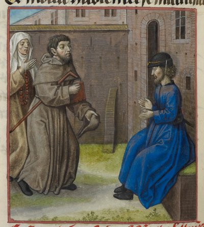 Faus-semblant and Contrainte-Abstinence Speaking with Malebouche (detail) by Unknown artist