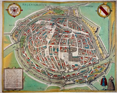 Detailed Map of the City of Strasbourg by Unknown artist