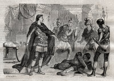 Diocletian Dying (engraving) by Unknown artist