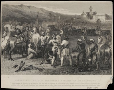 Disarming the 11th Regular Cavalry at Berhampore by Unknown artist