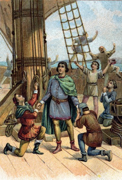 Discovery of America by Christopher Columbus (Cristoforo Colombo) in 1492 by Unknown artist
