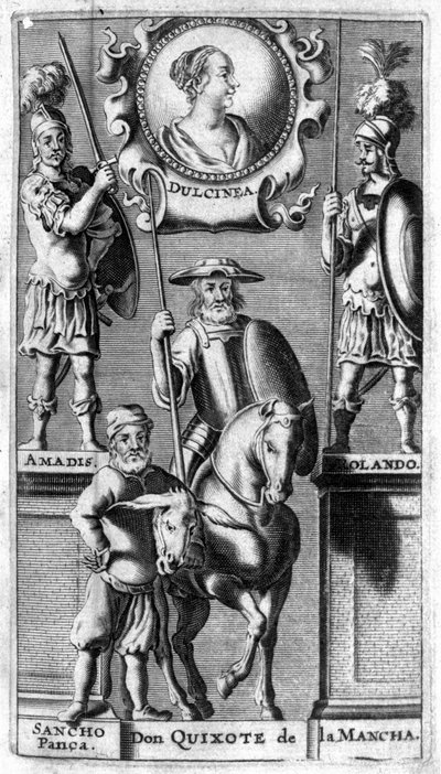 Don Quixote de Cervantes: Frontispiece of the Edition of Amberes by Unknown artist