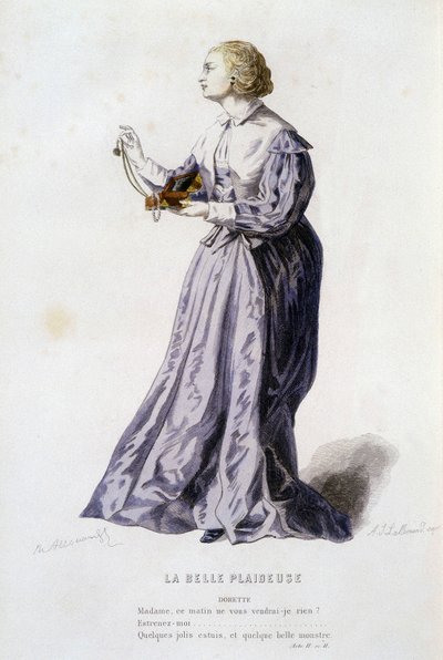 Dorette in “la belle plaideuse” (by Bois Robert in 1654), in “le theatre francais au 16 eme et 17 eme ecle anterieur à Moliere” by Edouard Fournier by Unknown artist