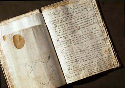 Double Page of Medicea Sidera by Galileo Galilei by Unknown artist