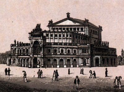 Dresden, Germany: view of the Royal Theatre in Dresden. in 