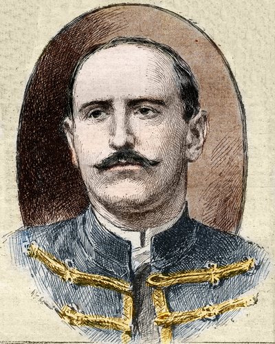 Dreyfus Case: Portrait of Alfred Dreyfus (1859-1935) After His Degradation During the Rennes Trial in 1899 by Unknown artist