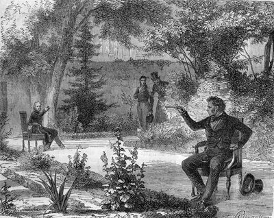 Duel between Benjamin Constant and Forbin des Issarts in June 1822 by Unknown artist