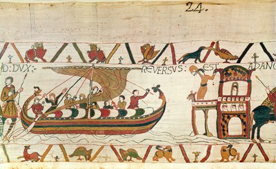 Earl Harold returns to England, Bayeux Tapestry by Unknown artist