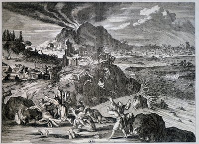Earthquake in Tokyo in 1650 by Unknown artist
