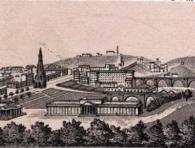 Edinburgh, Scotland: View of the City Taken from the Castle of Edinburgh. in “The World Illustrates 168 Views” Undated (late 19th century) by Unknown artist