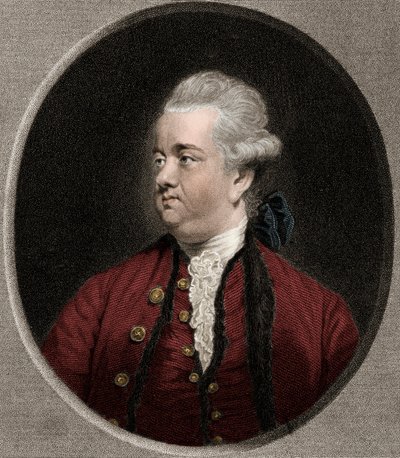 Edward Gibbon 1737-1794 - engraving - 19th century by Unknown artist