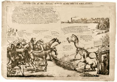Effects of the Railroad on the Brute Creation No. 2 by Unknown artist
