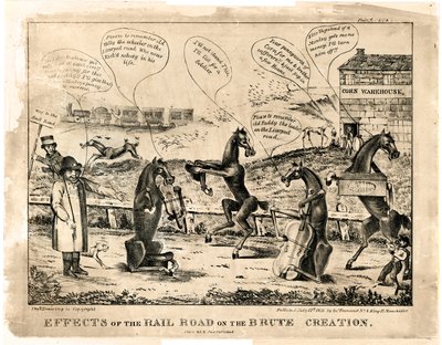 Effects of the Railroad on the Brute Creation No. 4 by Unknown artist