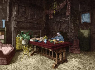 Emile Zola in His Office in Medan by Unknown artist