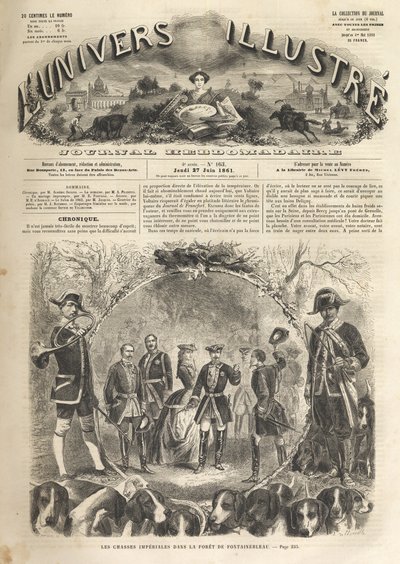 Emperor Napoleon III Hunting in Fontainebleau (1861) by Unknown artist