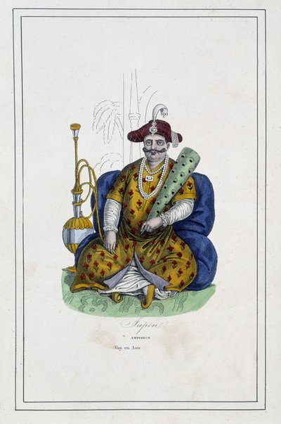 Emperor of Japan - in "The Different Peoples of the Earth" by Father Paul Jonhanneaud, Librairie des Bons livres by Unknown artist
