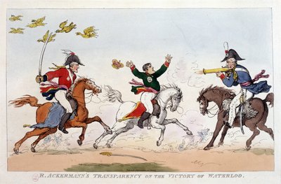 English cartoon about Napoleon I - in Napoleon I, caricatures, dummy collection. 1814-1815. B.H.V.P. by Unknown artist