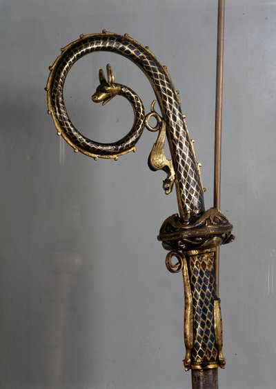 Episcopal Stock in Gold and Enamel (detail) by Unknown artist