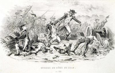 Episode of the Siege of Lille in 1792 - in 