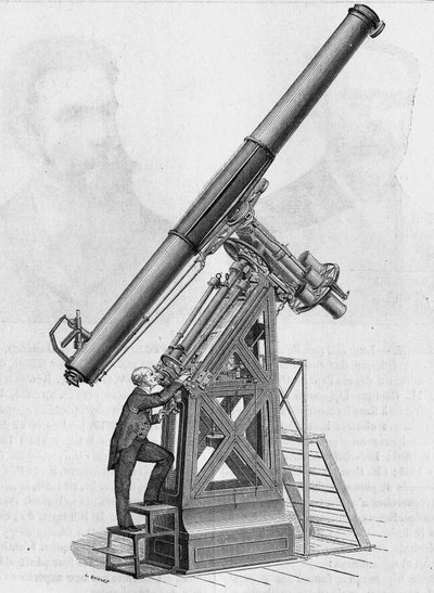 Equatorial bezel of the Paris Observatory (scale 1/40). In 