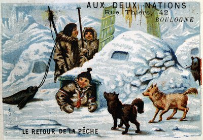 Eskimos - The Return from Fishing, Advertising for the Store 