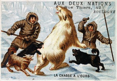 Eskimos, Bear Hunting, Advertising for the Store 
