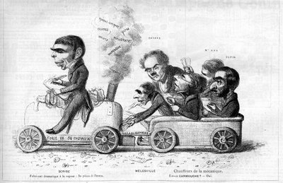 Eugene Scribe and his main collaborators in 1840 by Unknown artist