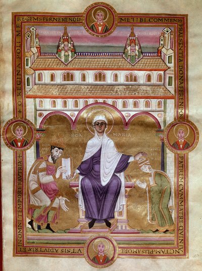Evangelical Page of Emperor Henry III by Unknown artist