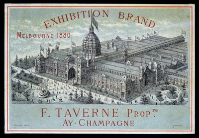 Exhibition of brands in Melbourne 1880: F. Taverne Champagne by Unknown artist