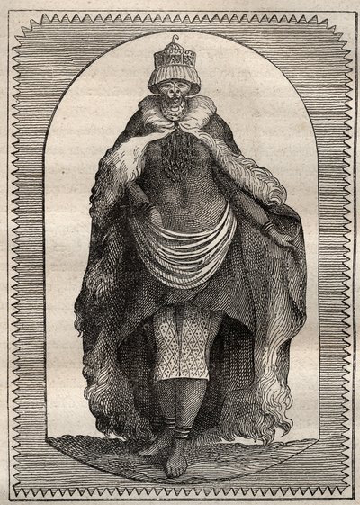 Expedition to the interior of the lands of South Africa (1775) by Anders Sparrman (1748-1820): a hottentote (woman Khoikhoi) - illustration taken from The Great Mariners of the 18th century by Unknown artist