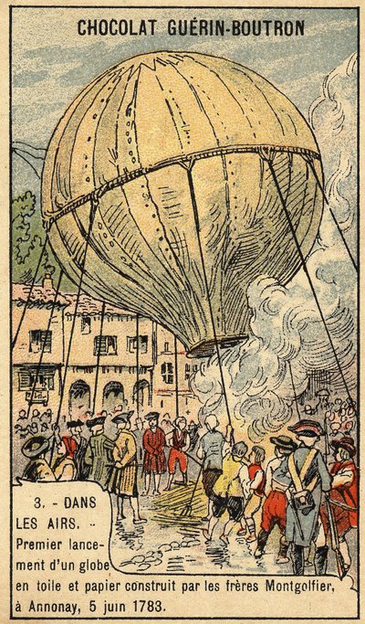 Experience of 5 June 1783 by the Montgolfier brothers at Annonay by Unknown artist