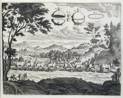 Experiment of Otto von Guericke by Unknown artist