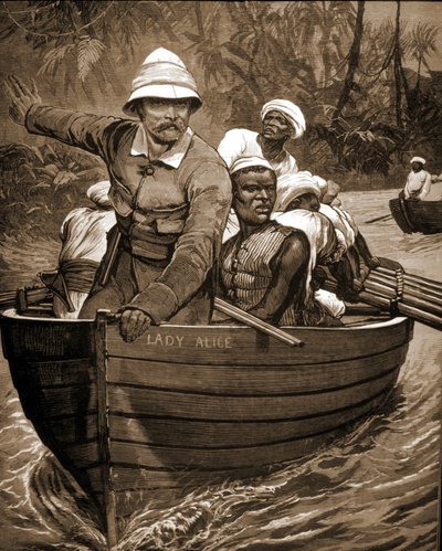 Exploration of Sir Henry Morton Stanley (1841-1904), British Explorer, Aboard 