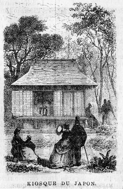 Exposition Universelle de Paris in 1867: The Kiosk of Japan. by Unknown artist