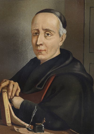 FEIJOO y MONTENEGRO, Benito Jeronimo (1673-1764). Spanish writer and essayist - portrait by Benito Jeronimo or Feijoo (1676-1764). Spanish theologian and medicine after 