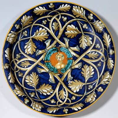 Faience Plate with a Female Bust by Unknown artist