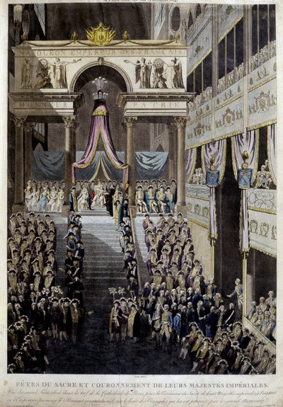 Feast of the coronation and coronation of their imperial majesties in 1804 by Unknown artist