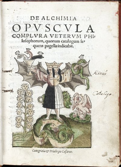 Crowned Woman with Double Face Standing on a Monstrous Animal by Unknown artist
