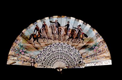 Fence decorates five horsemen: the Emperor of France Napoleon III, King Vittorio Emanuele II, Giuseppe Garibaldi by Unknown artist