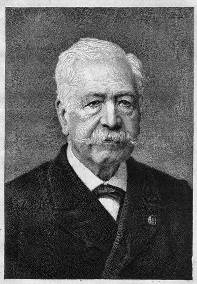 Ferdinand de Lesseps, French diplomat and administrator (1805-1894) by Unknown artist