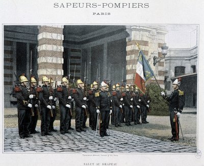 Firefighters: Salvation to the Flag - circa 1920 by Unknown artist