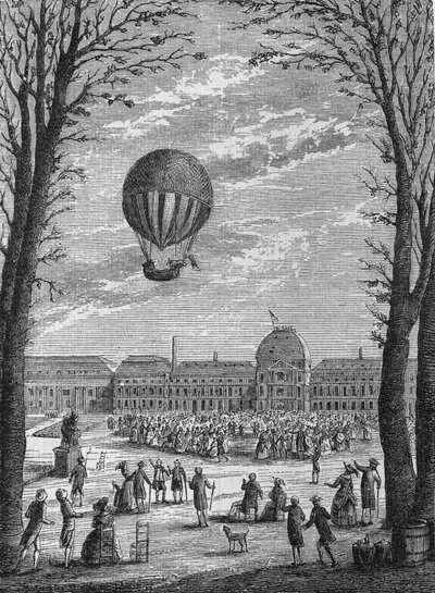First air trip to a hydrogen gas aerostat by Charles and Robert, December 1 by Unknown artist