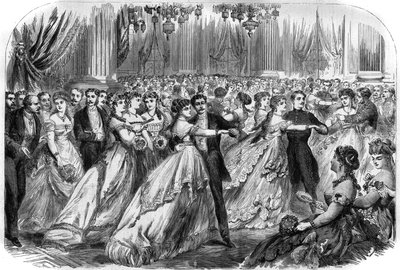 First ball of the Hotel de Ville in Paris on 16 January 1868 by Unknown artist