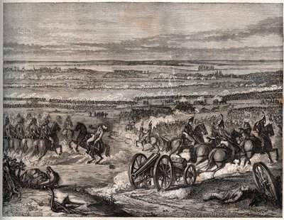 First coalition: Battle of La Favorite, January 1797, between the French troops of Napoleon and the Austrian army during the first Italian campaign (1796-1797) by Unknown artist