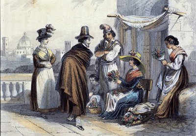 Florist in Florence by Unknown artist