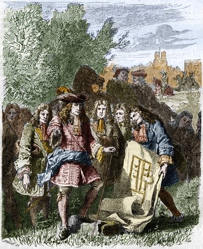 Foundation of the Invalides by King Louis XIV in 1670 by Unknown artist