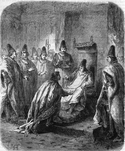 Founding of the Order of Saint Michael by Louis XI in Amboise on August 1 by Unknown artist